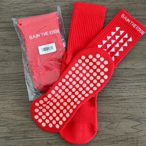 Gain The Edge Grip Socks 3.0 Midcalf Red M